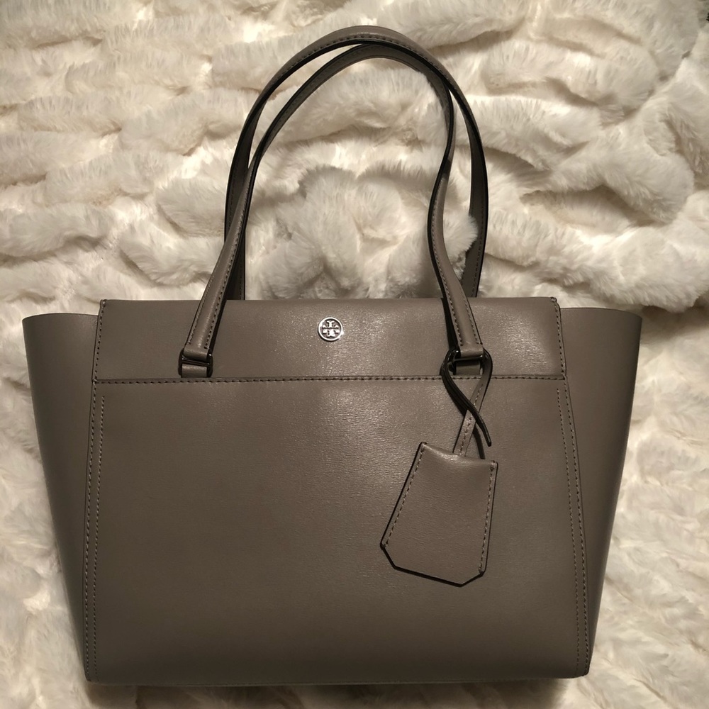 LIKE NEW Tory Burch Gray Purse Handbag